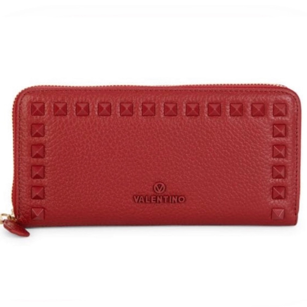 Grace Dollar Leather Continental Wallet by Valentino